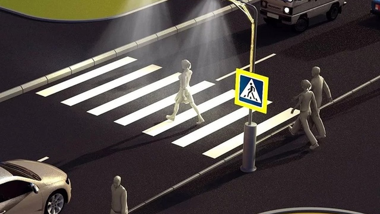 Главная картинка новости: В Калуге установят еще 55 проекционных «зебр»