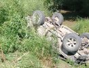 Авария с переворотом УАЗа в Калужской области: двое пострадали