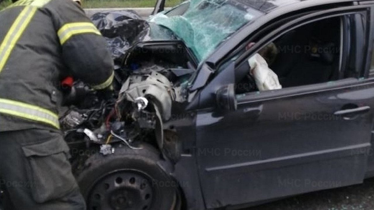 Главная картинка новости: В Калуге иномарка столкнулась с пассажирским автобусом: погиб человек