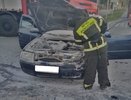 В Калуге Volkswagen влетел в другую легковушку и загорелся