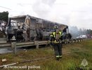 ЧП на трассе: В Калужской области загорелся автобус