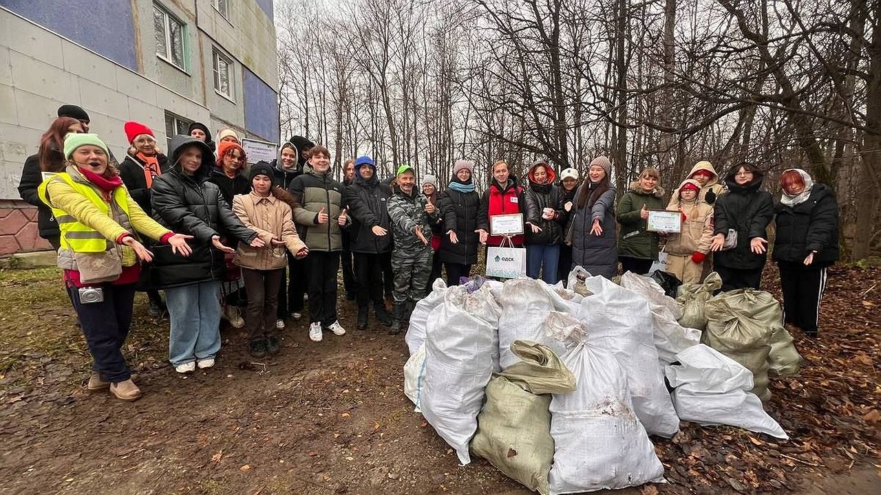 Главная картинка новости: Калужане собрали более 250 кг отходов на улице Московской в рамках экосубботника 