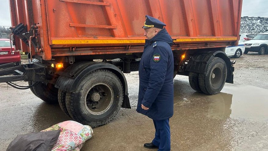 Главная картинка новости: На калужской трассе большегруз задавил мужчину