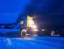 Рано утром в Калужской области горел грузовик 