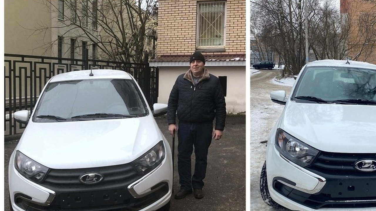 Главная картинка новости: Пострадавшим на работе калужанам подарили по "Ладе"