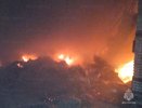 В Боровском районе на складе произошел пожар