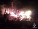 В Калужской области ночью сгорел дом 