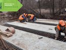 В Калужской области завершают установку конструкций на мосту через реку Грязна