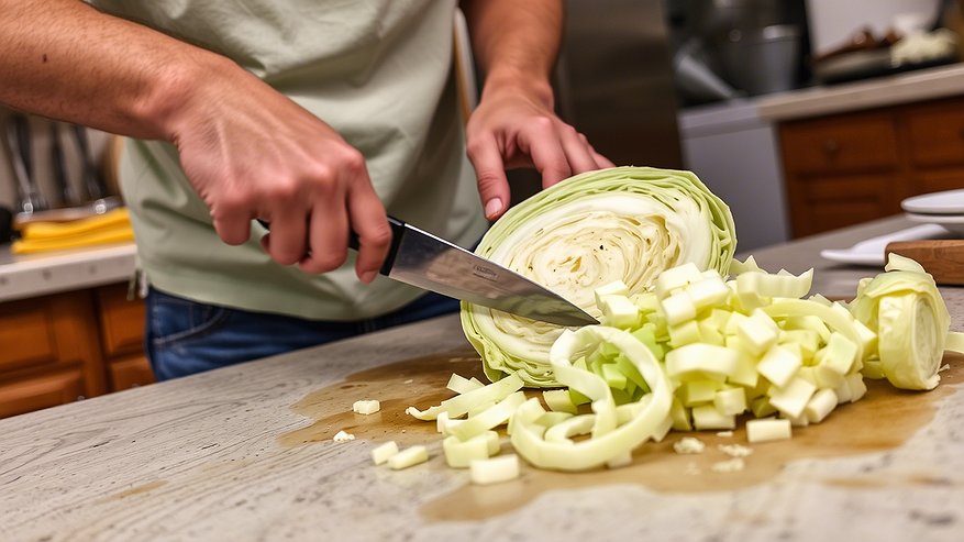 Главная картинка новости: Подруга научила очень тонко и быстро шинковать капусту без ножа и блендера: даже и не знала, что это так просто