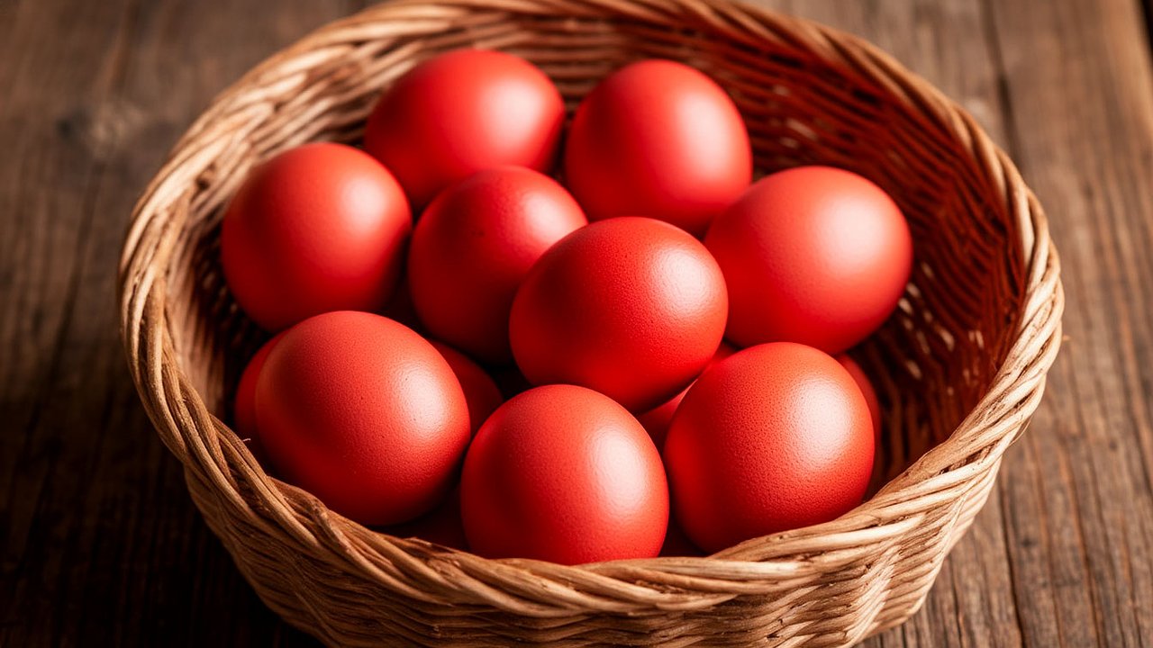 Главная картинка новости: Шелуха лука в прошлом: яйца окрасит в красный другое растение — будут алые, а не коричневые