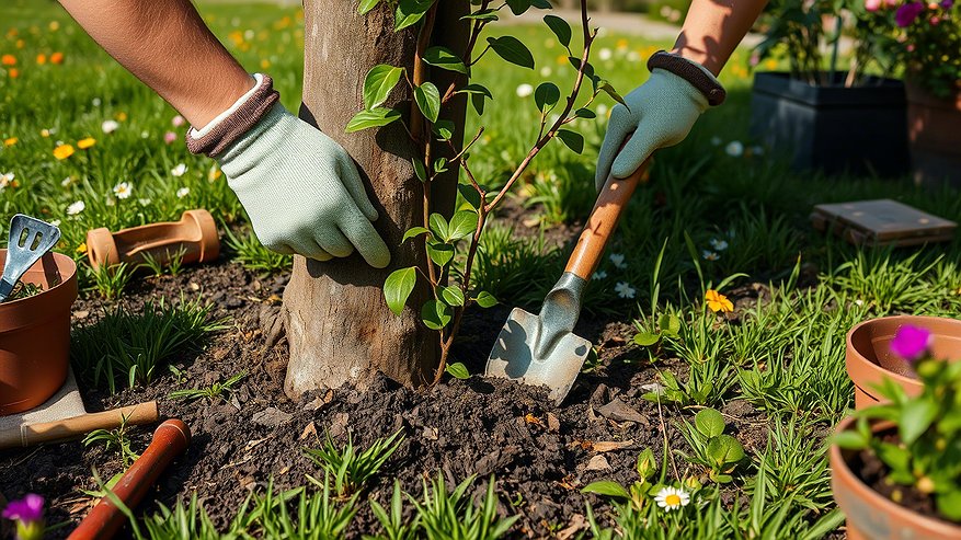 Главная картинка новости: Лучше бархатцев: сажаем под яблоней 3 невысоких кустика — муравьи и тля все лето обходят дерево за версту