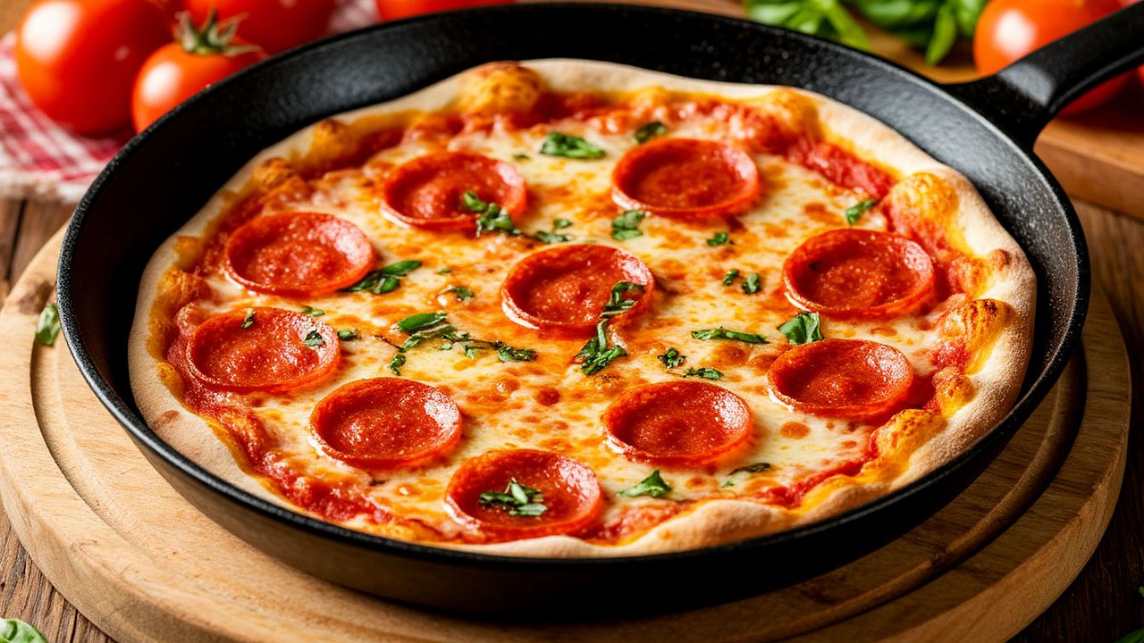 Главная картинка новости: Самая быстрая пицца из лаваша на сковороде: нарезаем, кидаем — через 5 минут наслаждаемся нереально фантастическим вкусом