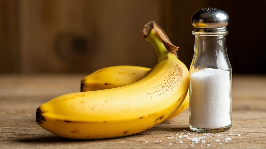 Главная картинка новости: Банановую кожуру посыпаю солью — весь май не нарадуюсь своей находчивости: лучший лайфхак для лентяев