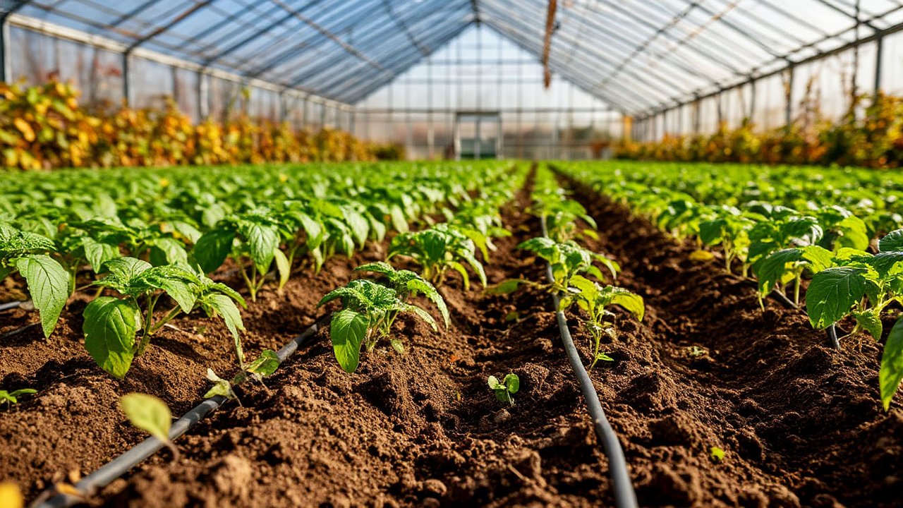 Главная картинка новости: Как защитить теплицу от фитофторы: полный гид по осенней обработке грунта