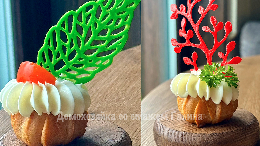 Главная картинка новости: Легко украшаем закуски и торты