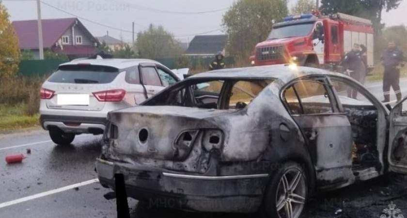 В Боровском районе Калужской области столкнулись отечественное авто и иномарка: трое погибших 