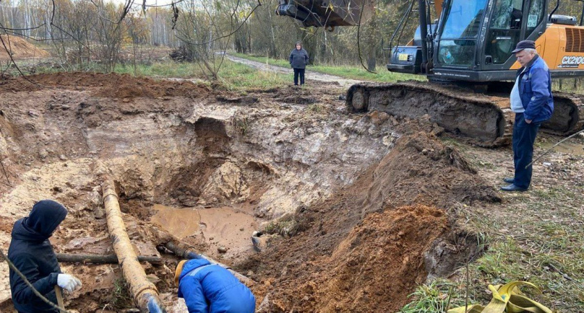 В Калужской области жители Тарусы остались без воды после "раскопок"