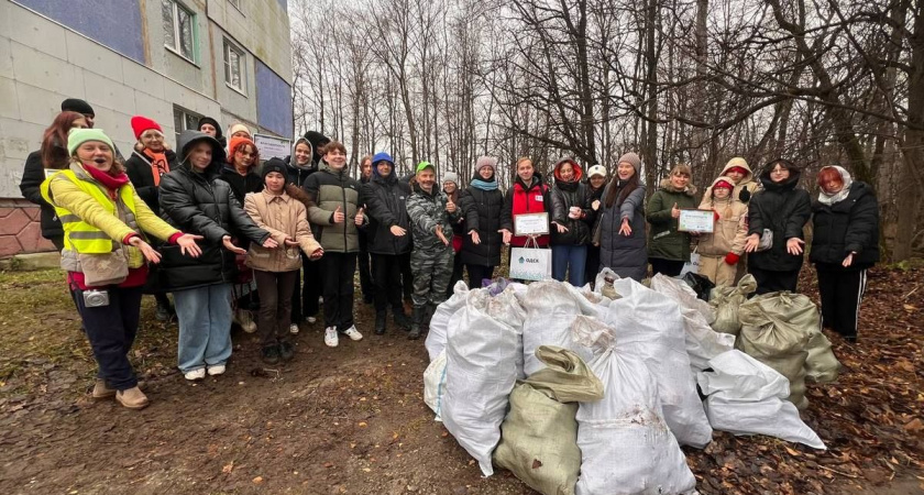 Калужане собрали более 250 кг отходов на улице Московской в рамках экосубботника 