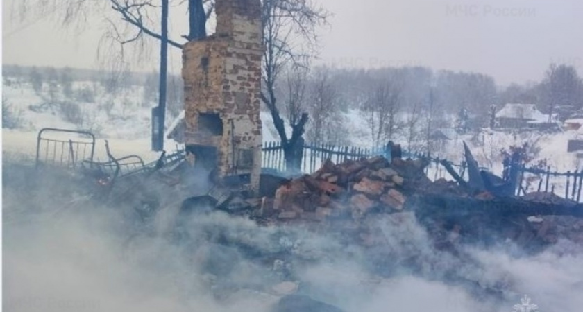 В Калужской области при пожаре погиб мужчина