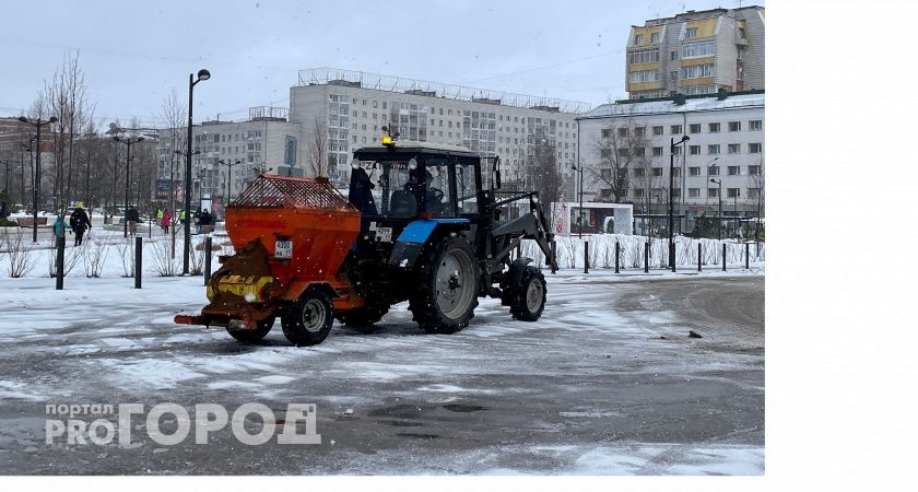 Калужане жалуются на наличие песка по всему городу