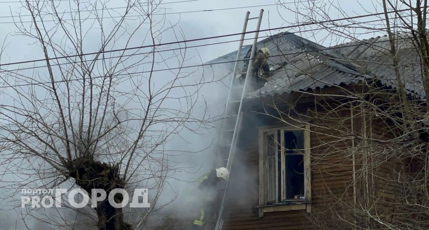 В Калуге вспыхнул пожар на улице Никитина