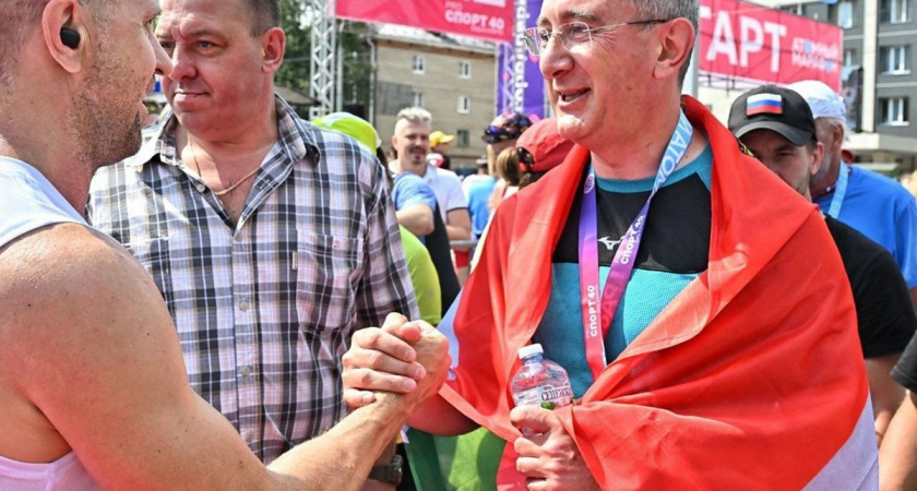 Глава Калужской области поучаствовал в Обнинском марафоне