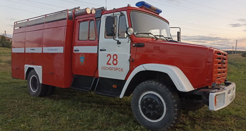 В Калужской области сгорела легковушка