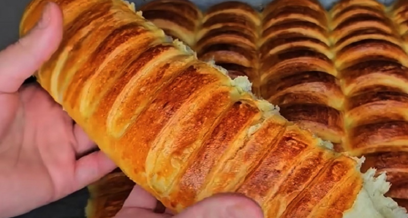 Пеките пышный домашний багет: аромат за полчаса