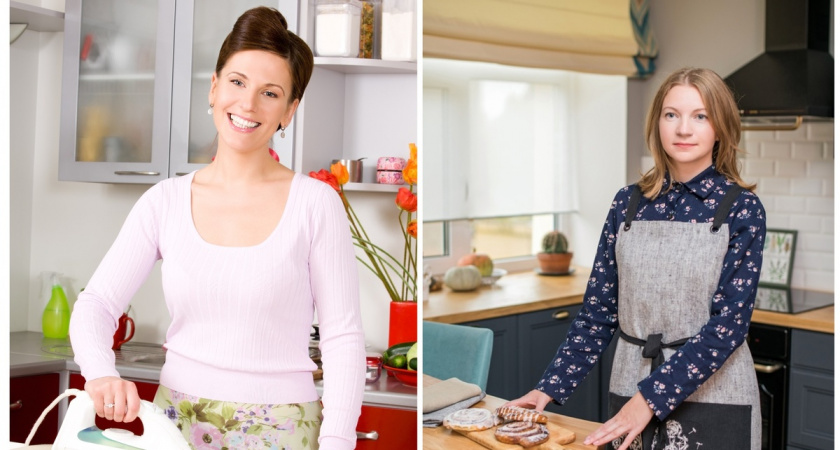 Битва домохозяек: Мэри шагает дома в обуви, Маша моет пол дважды в день